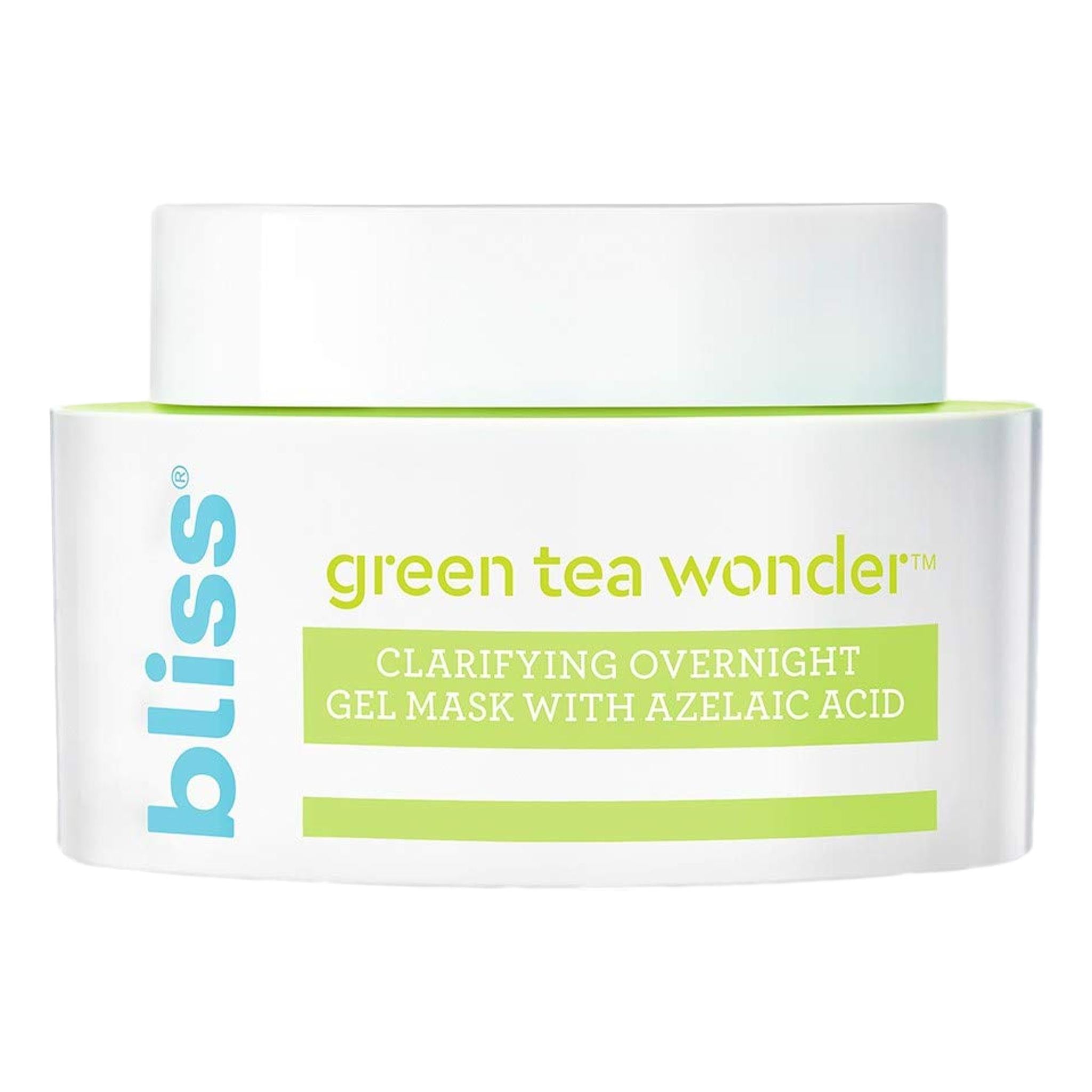 Bliss Green Tea Wonder Clarifying Overnight Gel Mask, 1.7 oz, Face Masks, London Loves Beauty