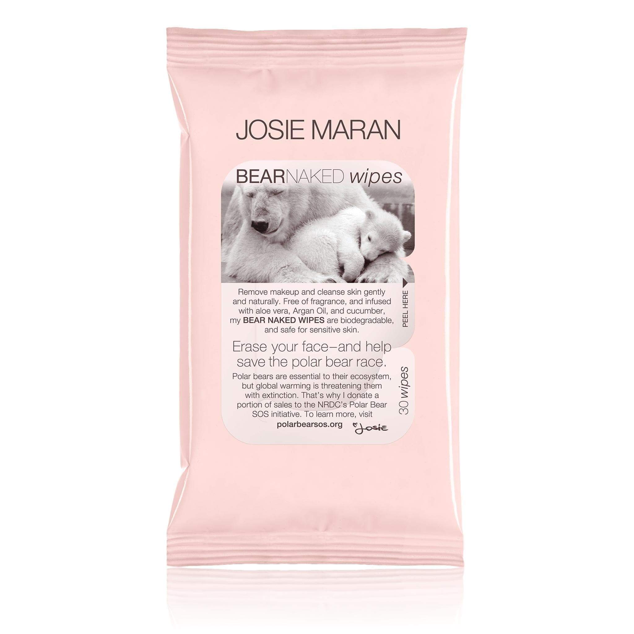 Josie Maran Bear Naked Wipes, Makeup wipes, London Loves Beauty