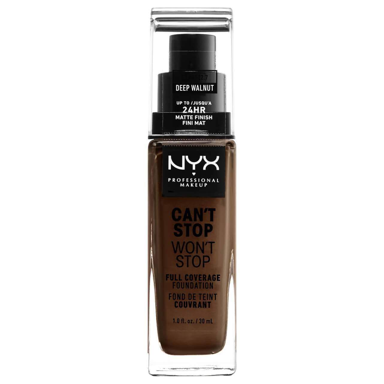 NYX Professional Makeup Can't Stop Won't Stop 24 Hour Foundation - Deep Walnut, foundation, London Loves Beauty