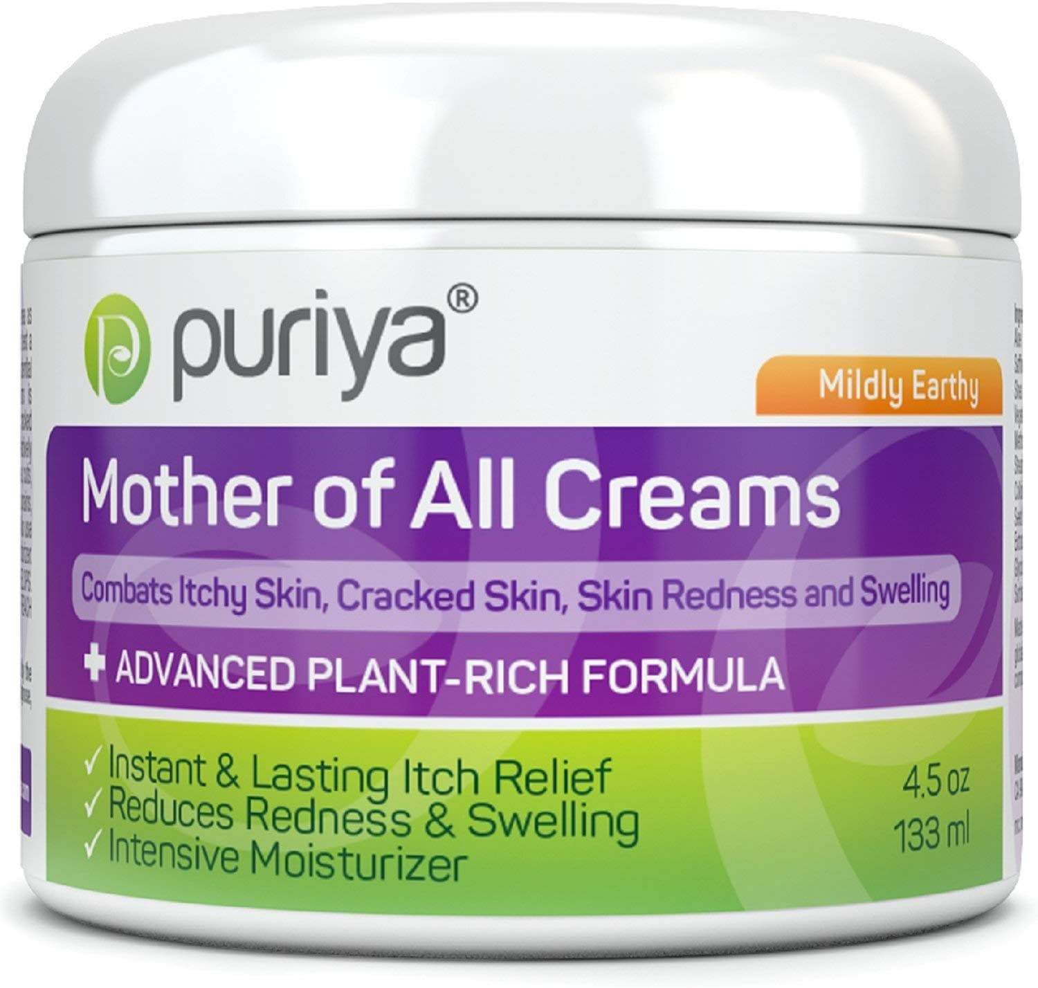 Puriya Cream For Eczema, Psoriasis, Rosacea, Dermatitis, Shingles and Rashes- Mildly Earthy (4.5 oz), Skin Care, London Loves Beauty