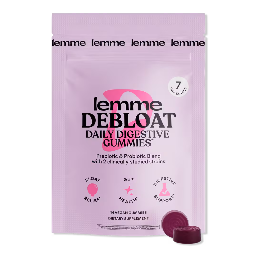 Lemme Debloat: Digestive Probiotic & Multi-Enzyme Capsules,  14 ct