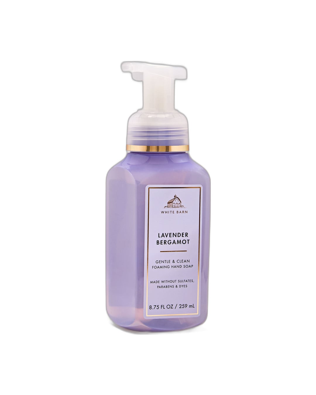 Bath & Body Works Lavender Bergamot Gentle & Clean Foaming Hand Soap, 8.75 fl oz
