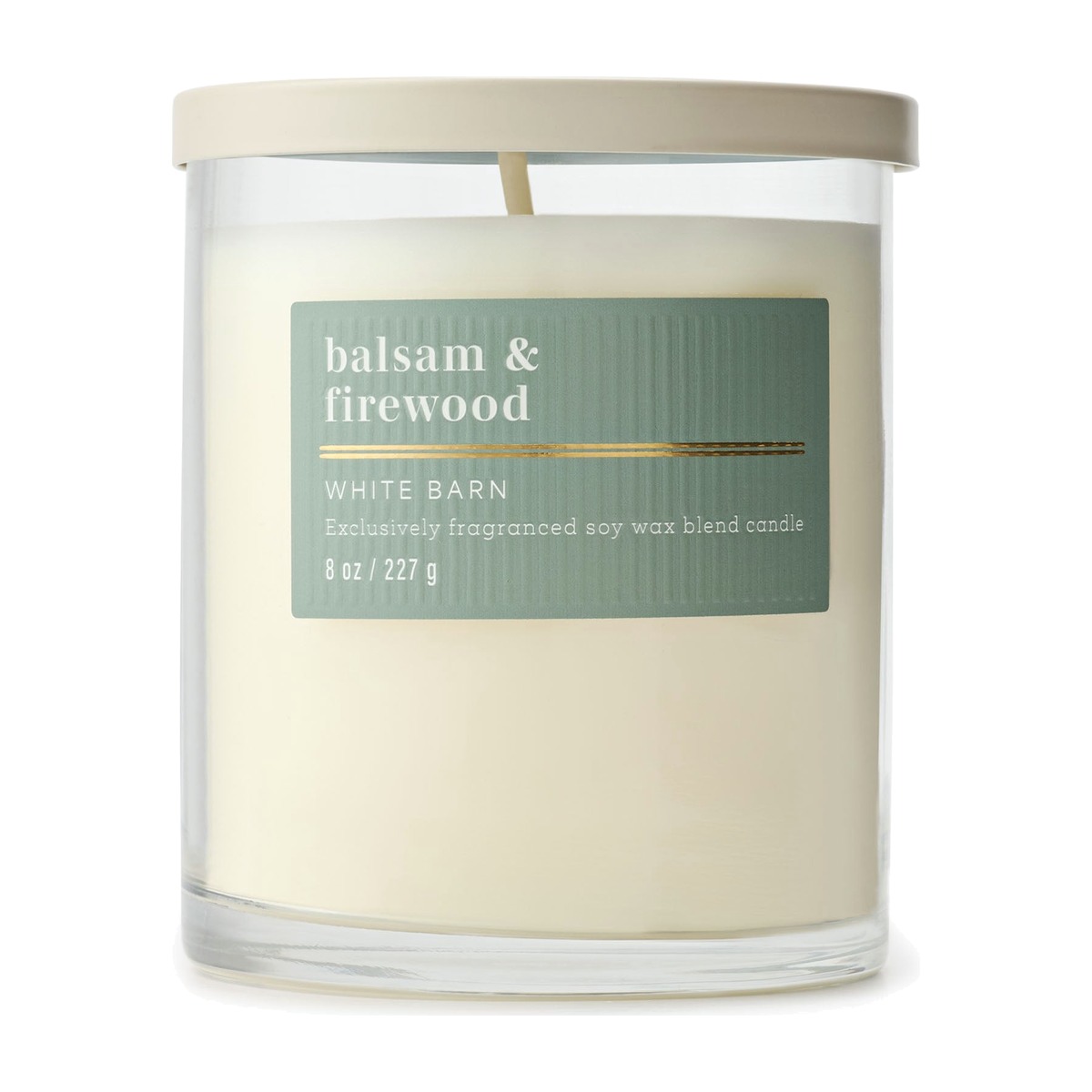 Bath & Body Works Balsam & Firewood Single Wick Candle, 8 oz / 227 g