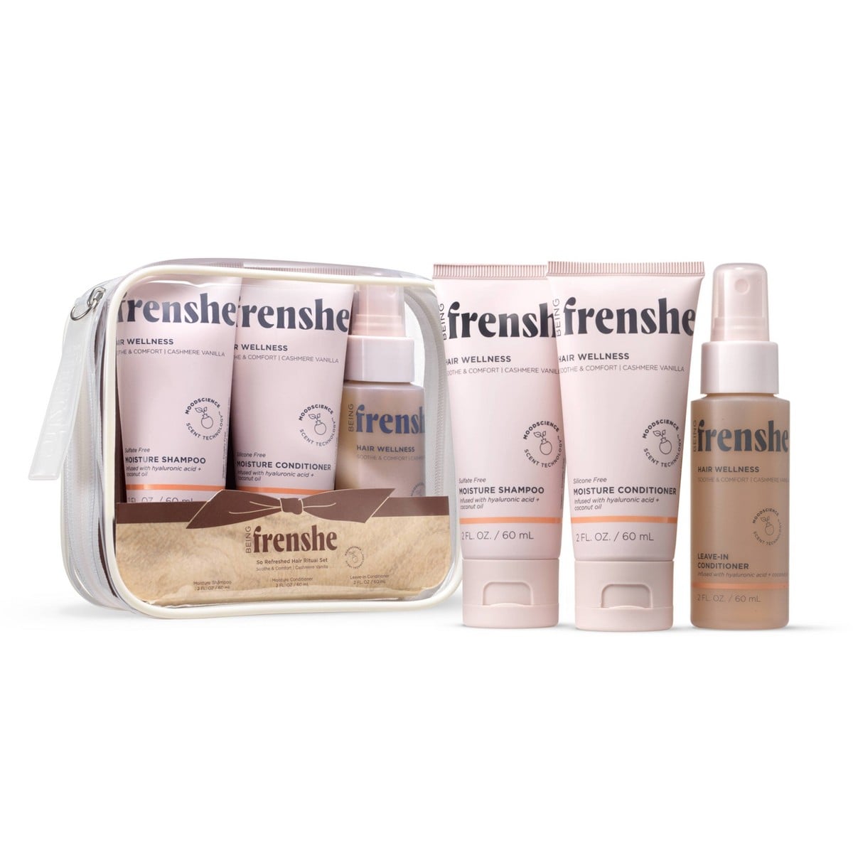Being Frenshe Daily Hair Ritual Kit – Cashmere Vanilla, 3 x 2 fl oz