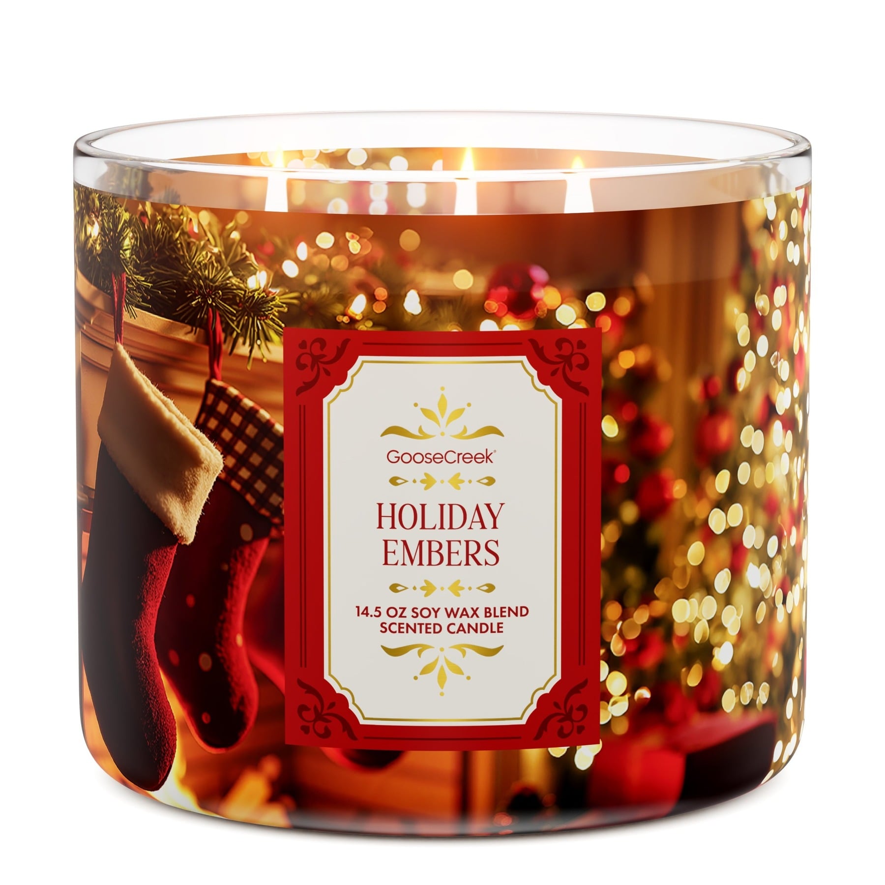 GooseCreek Holiday Embers 3-Wick Candle, 14.5oz