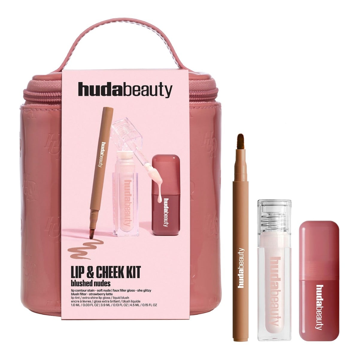 Huda Beauty Lip & Cheek Kit – Blushed Nudes