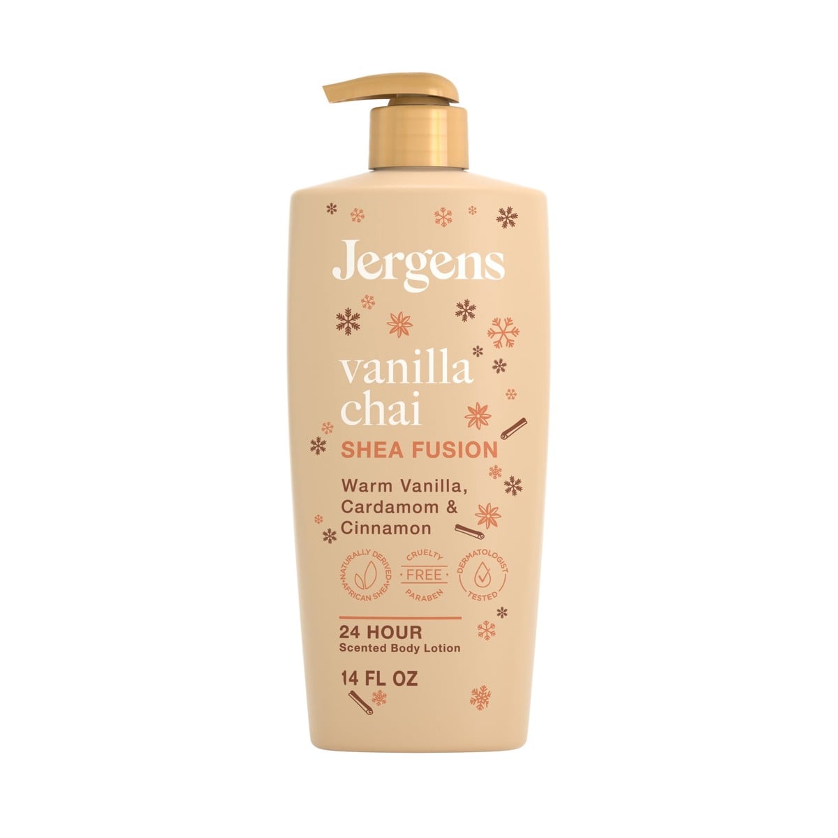 Jergens Shea Fusion Vanilla Chai Scented Body Lotion, 14 fl oz