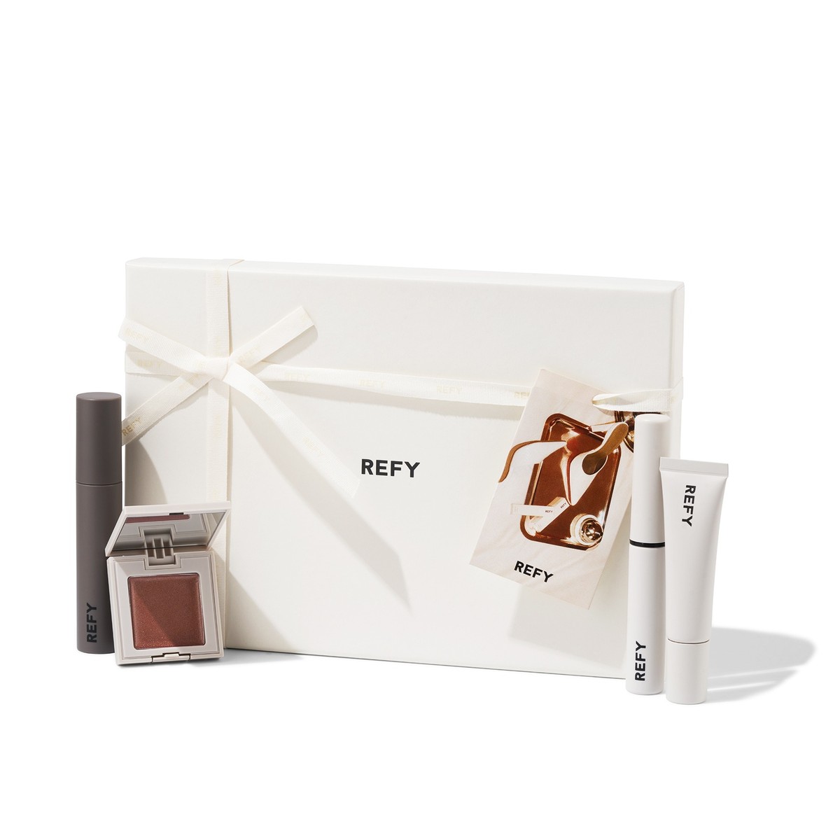 REFY Shimmer Sculpt Set – Solstice (Cream Shimmer, Shimmer Lip Gloss, Brow Sculpt & Lash Sculpt)