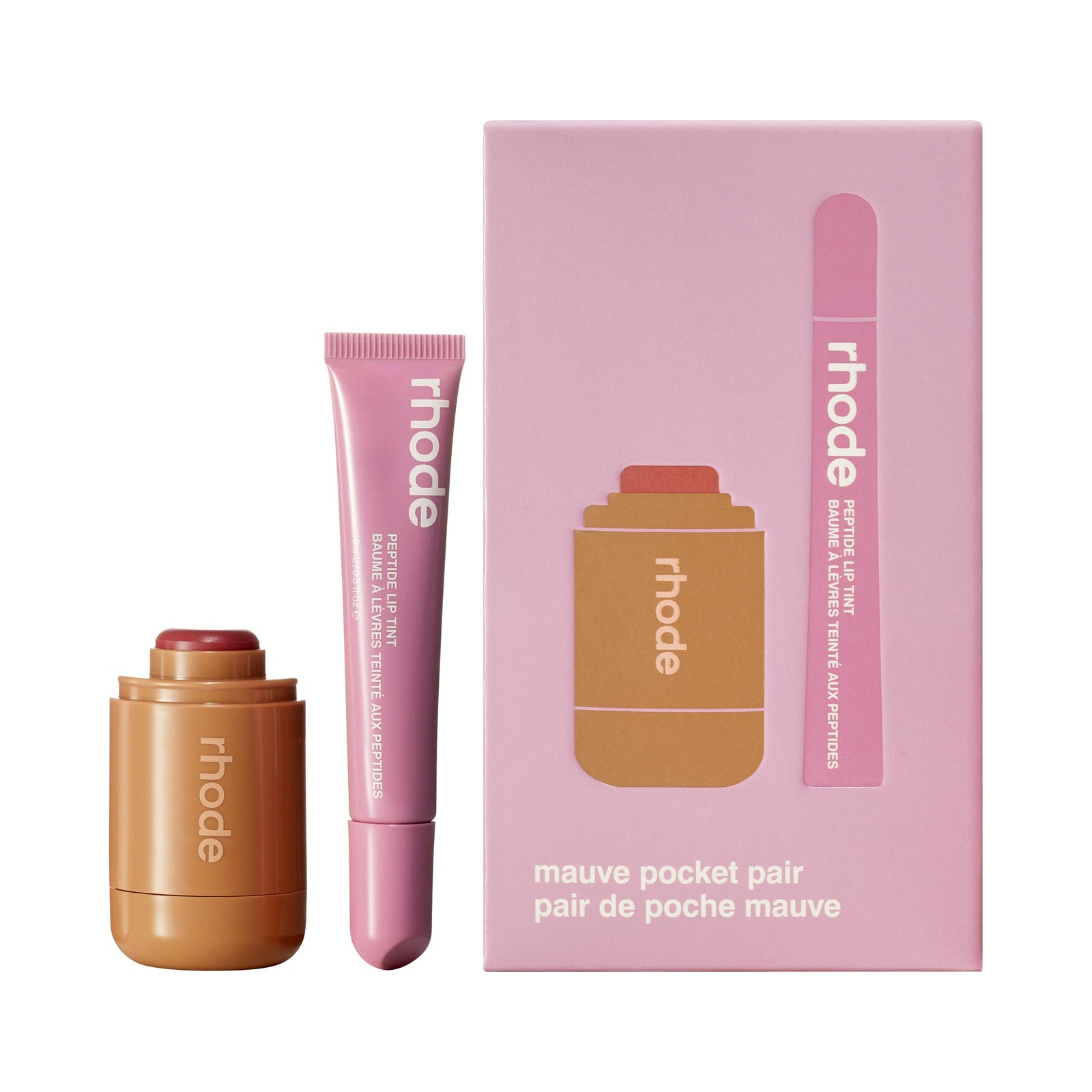 rhode Pocket Pair Limited Edition Lip and Cheek Set in Sleepy Girl + Pretzel