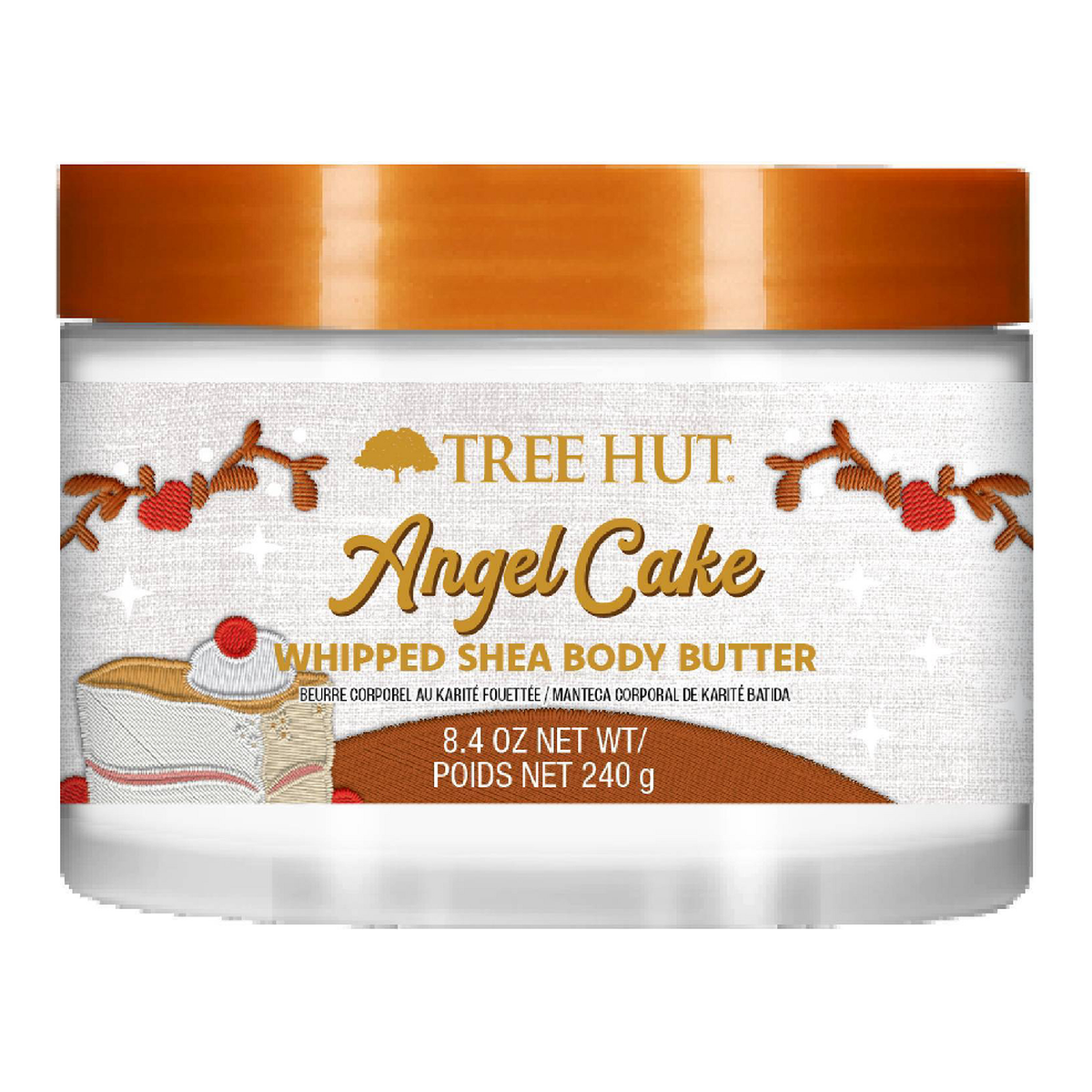 Tree Hut Whipped Shea Body Butter – Angel Cake, 8.4 oz