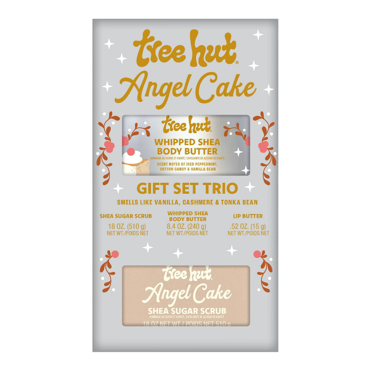 Tree Hut Angel Cake Bath and Body Gift Set – 3pc