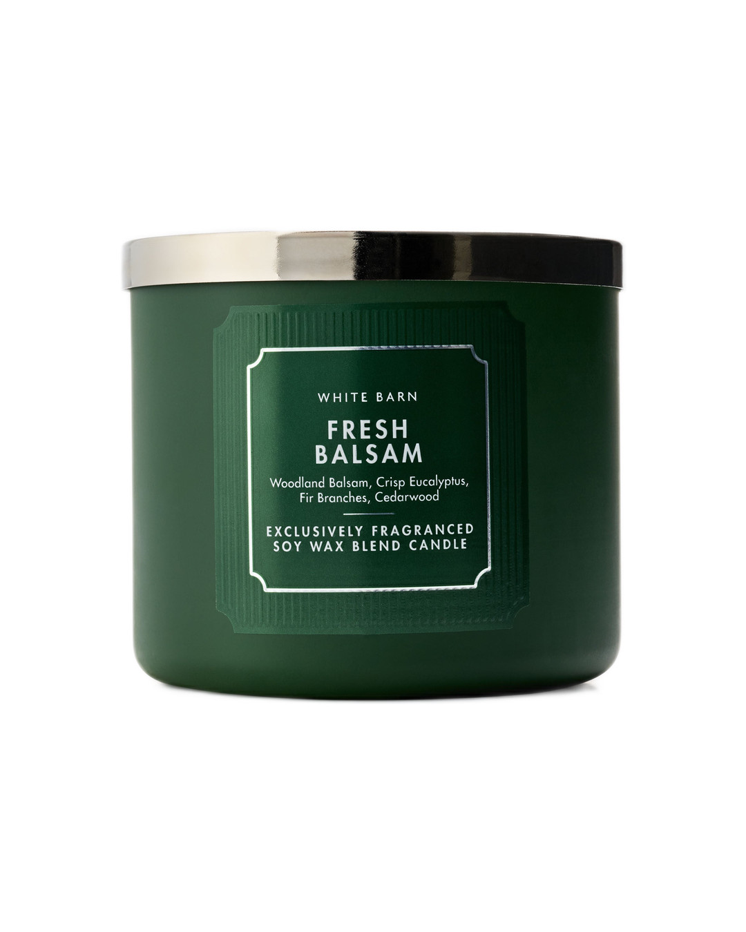 Bath & Body Works White Barn Fresh Balsam 3-Wick Candle